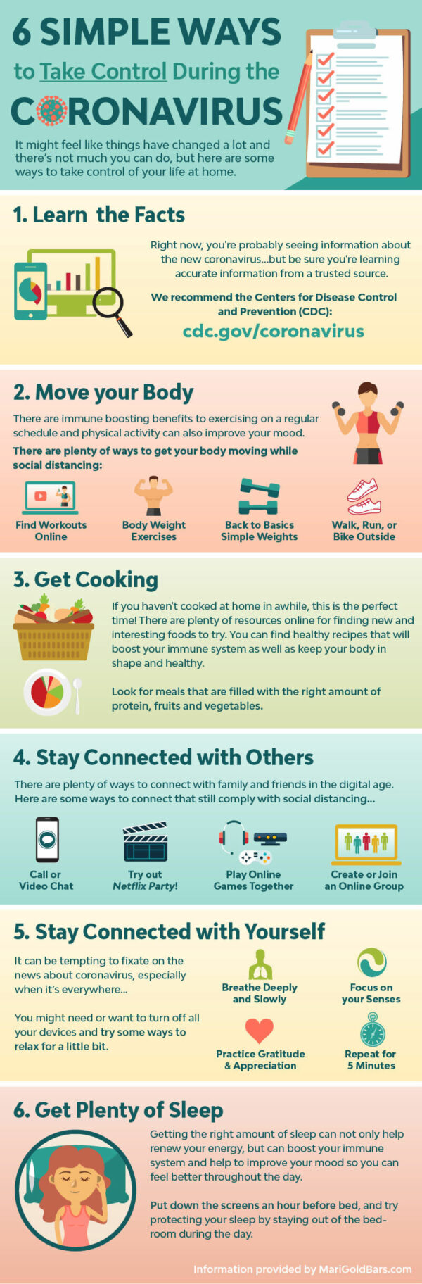 6 Simple Ways to Take Control During Coronavirus | MariGold Foods