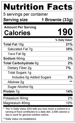 Chocolate Pecan Crisp Nutritional Info