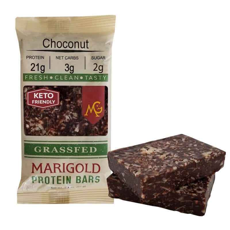 Choconut MariGold Bars Keto Friendly Truly Grass Fed Protein Bars