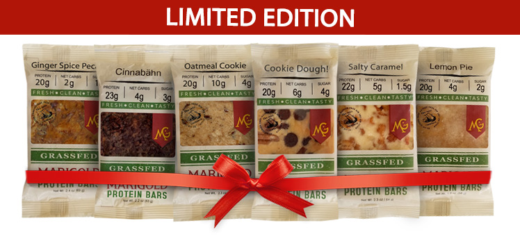 Christmas Cookie Collection MariGold Bars Protein Bars