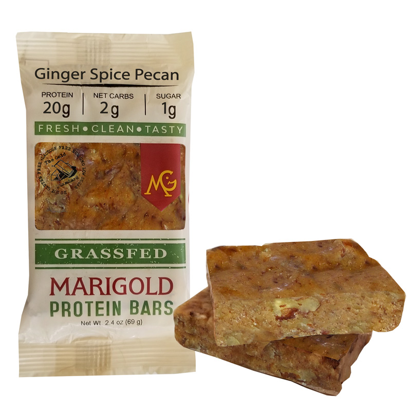 Ginger Spice Pecan Bar seasonal ginger cinnamon warm spices protein bar