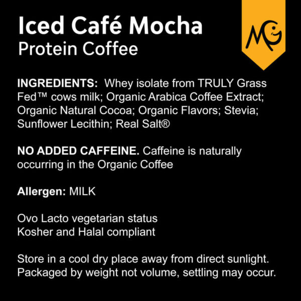 Iced Cafe Mocha Protein Coffee Ingredients