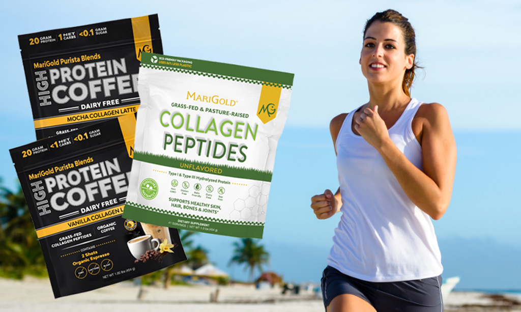 MariGold Collagen Peptides and Coffee for Fighting Skin Inflammation