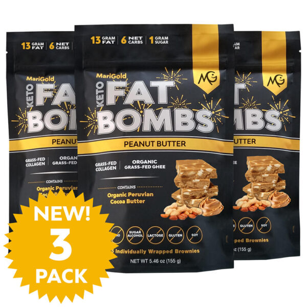 MariGold Keto Fat Bombs - Peanut Butter 3 PACK