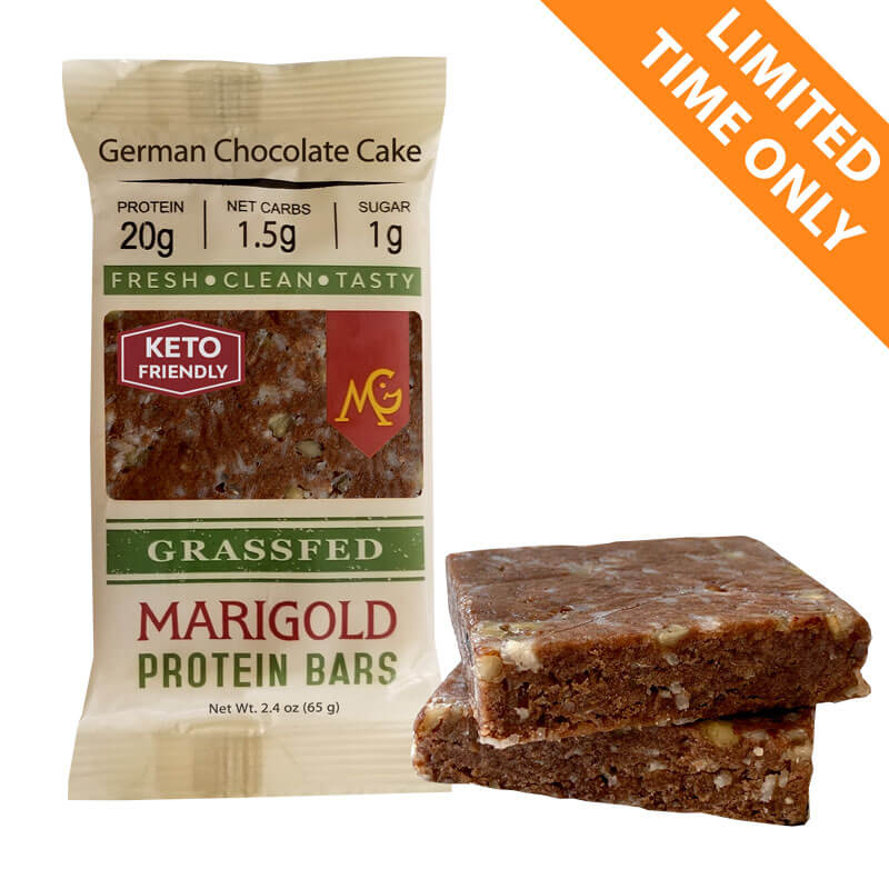 German Chocolate Cake Limited Edition MariGold Bar Protein Bars