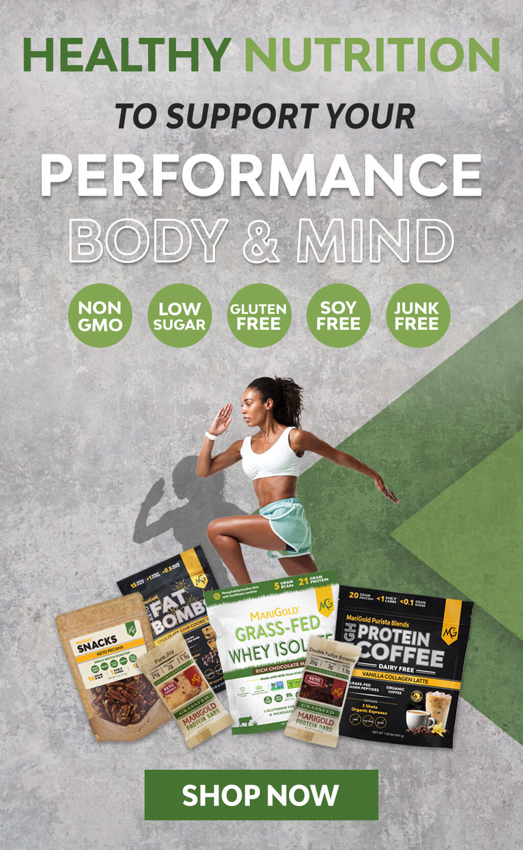MariGold Nutrition to Support your Performance, Body and Mind