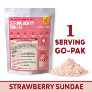 Strawberry Sundae Collagen Shake Mix - 1 serving GO PAK