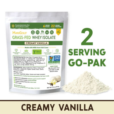 Whey Protein Isolate Creamy Vanilla – 2 Serving GO-PAK