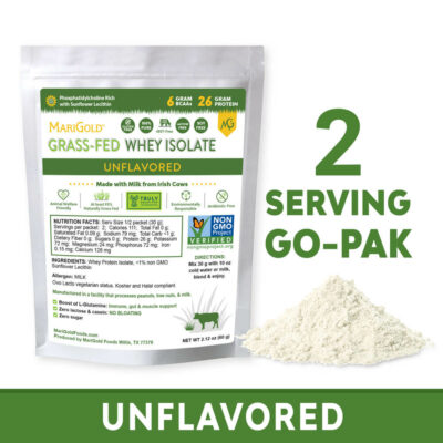 Whey Protein Isolate Unflavored - 2 Serving GO-PAK