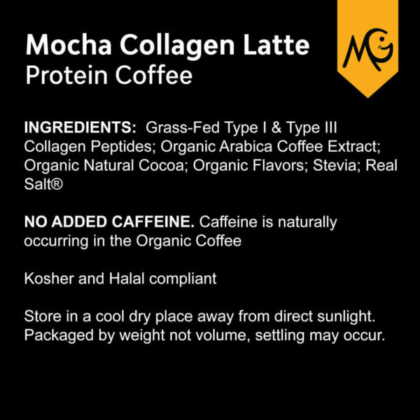 MariGold Collagen Protein Coffee - Mocha Collagen Latte Ingredients