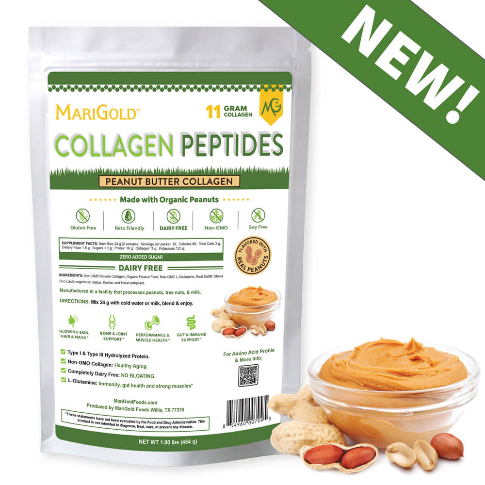 MariGold Peanut Butter Collagen Peptides Powder