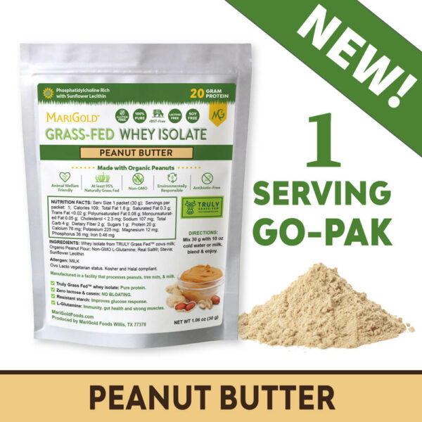 MariGold Whey Isolate Peanut Butter 1 Serving Sampler