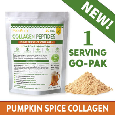 MariGold Pumpkin Spice Collagen Peptides Powder 1 Serving Sampler Limited