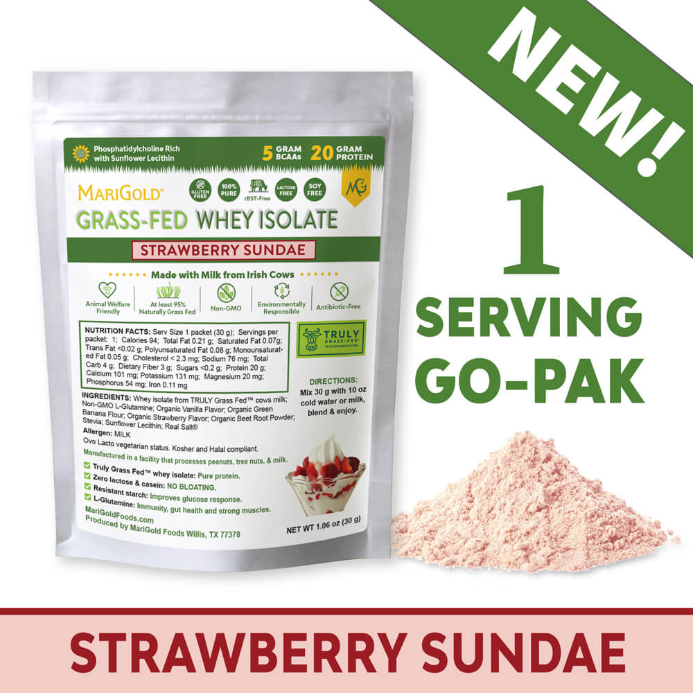 Whey Protein Isolate Strawberry Sundae – 1 Serving GO-PAK