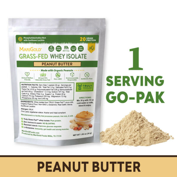 MariGold Whey Isolate Peanut Butter 1 Serving Sampler