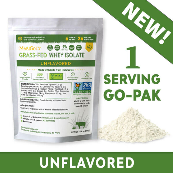 Whey Protein Isolate Unflavored - 1 Serving GO-PAK