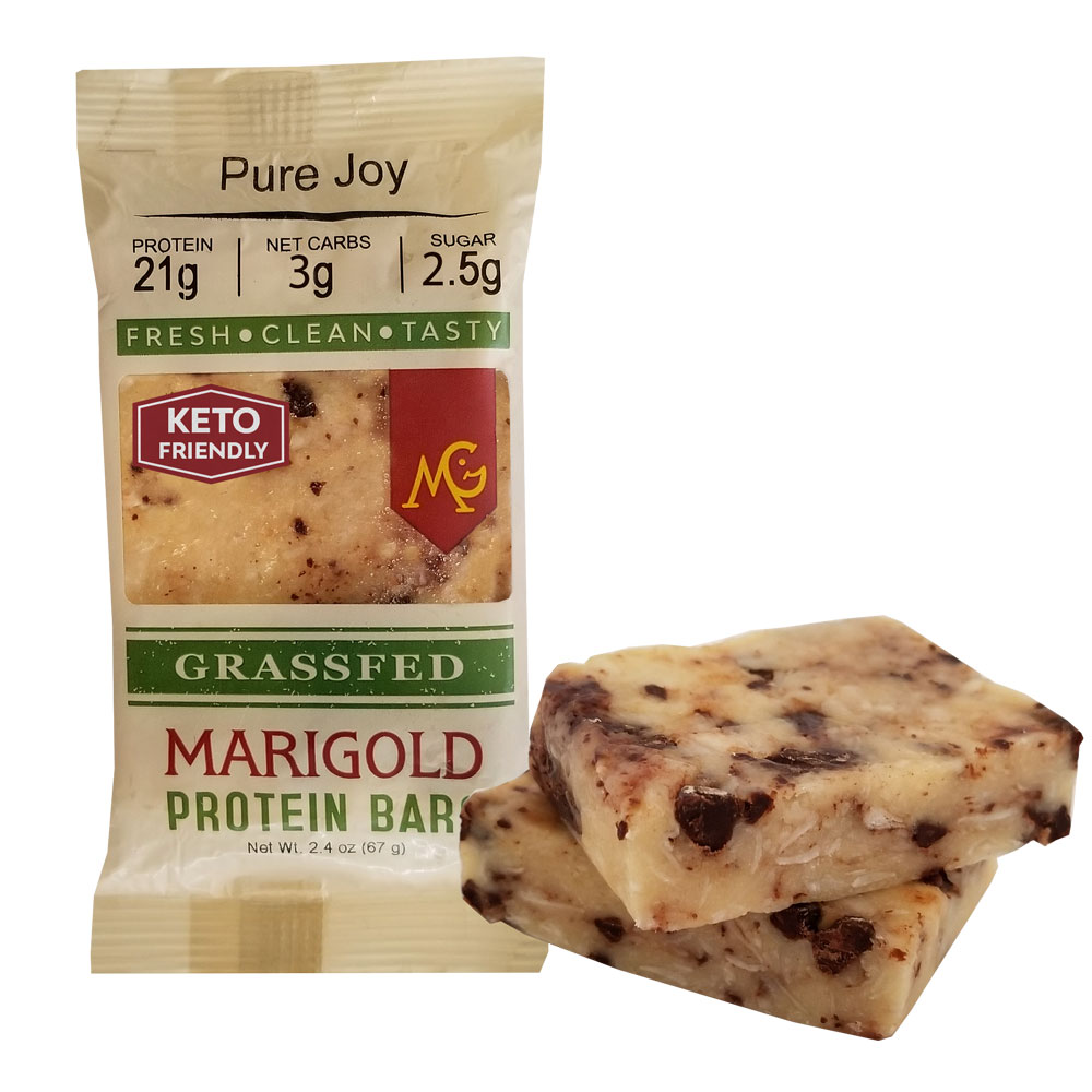 Vanilla bar jammed full of lots and lots of coconut and swirled with dark organic chocolate. Because of the vanilla base, this bar has a “milk chocolate-y” taste, similar to an Almond Joy®