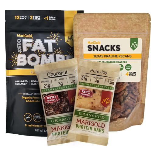 MariGold Fat Bombs, Snacks, and protein bars