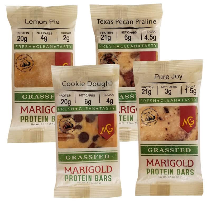 marigold bars Cookie Dough Flavored Protein Bar chocolate chip cookie