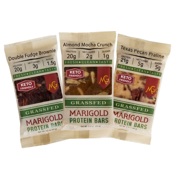 Treats Pack - 3 bar sampler MariGold Bars Protein Bars