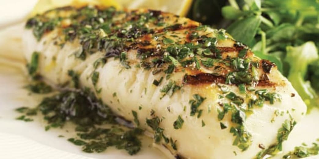 Baked Halibut with Pesto, Zucchini and Carrots Recipe