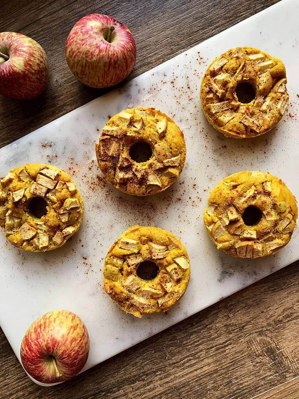 Apple Chai Protein Donuts