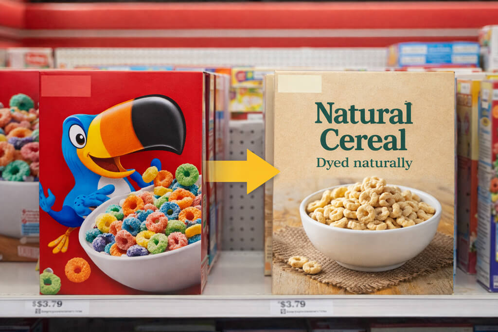 Cereal on the Grocery Shelf