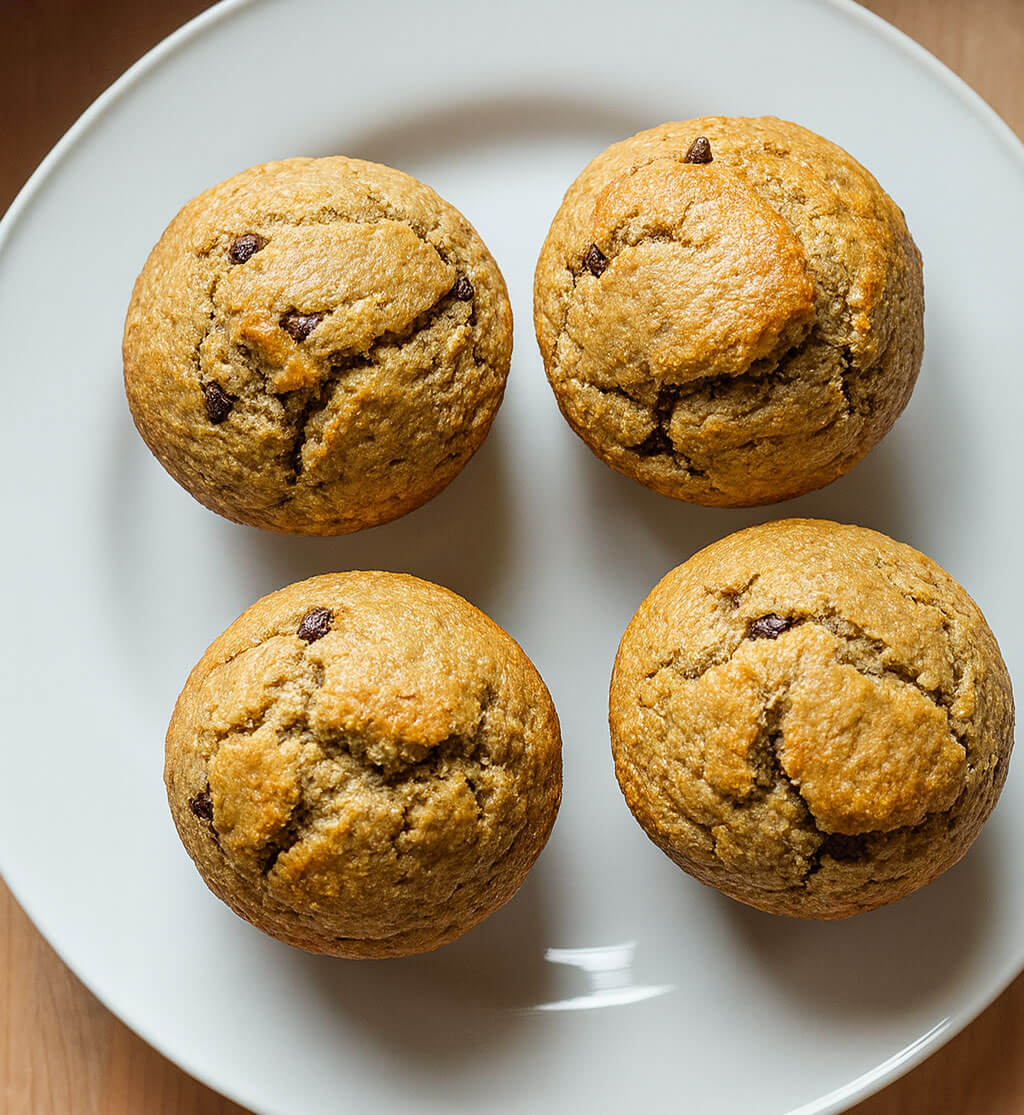 Chocolate Chip Banana Protein Muffins