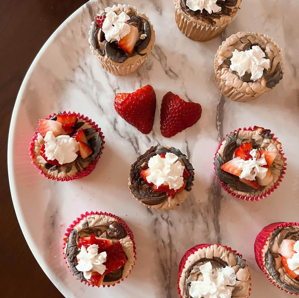 Chocolate Protein Cheesecake Cups