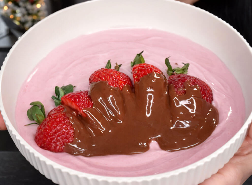 Chocolate Strawberry Yogurt Protein Bowl