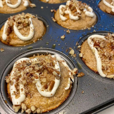 Cinnamon Streusel Protein Muffins