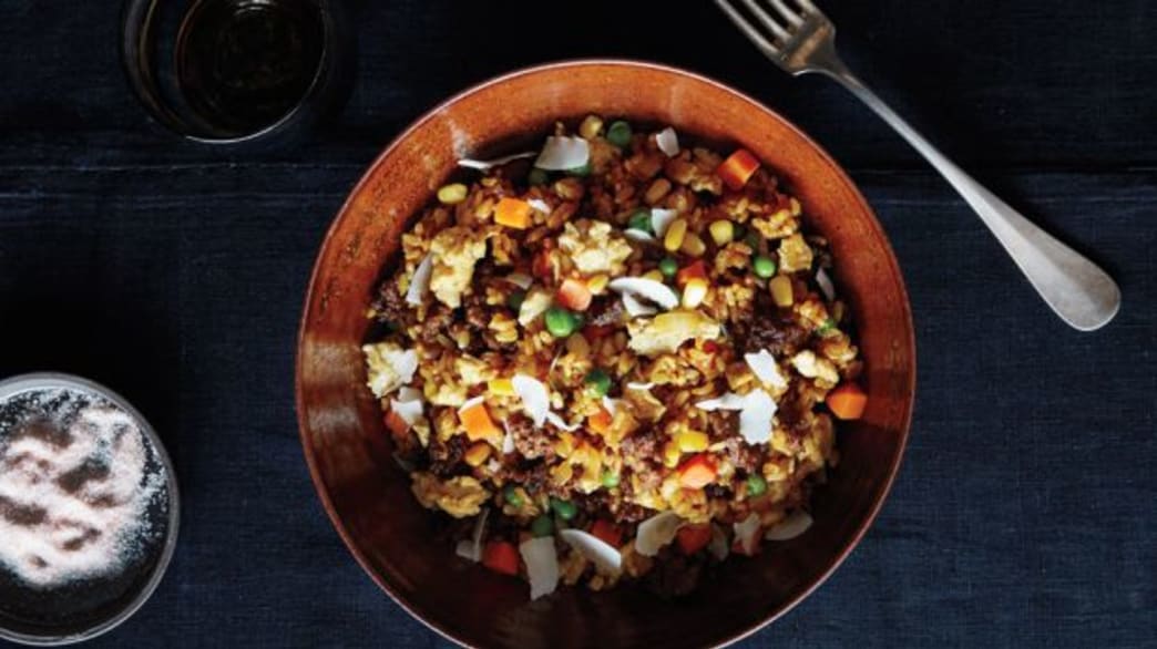 Coconut Curry Buffalo Fried Rice