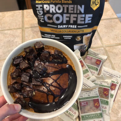 Coffee Brownie Baked Protein Oats