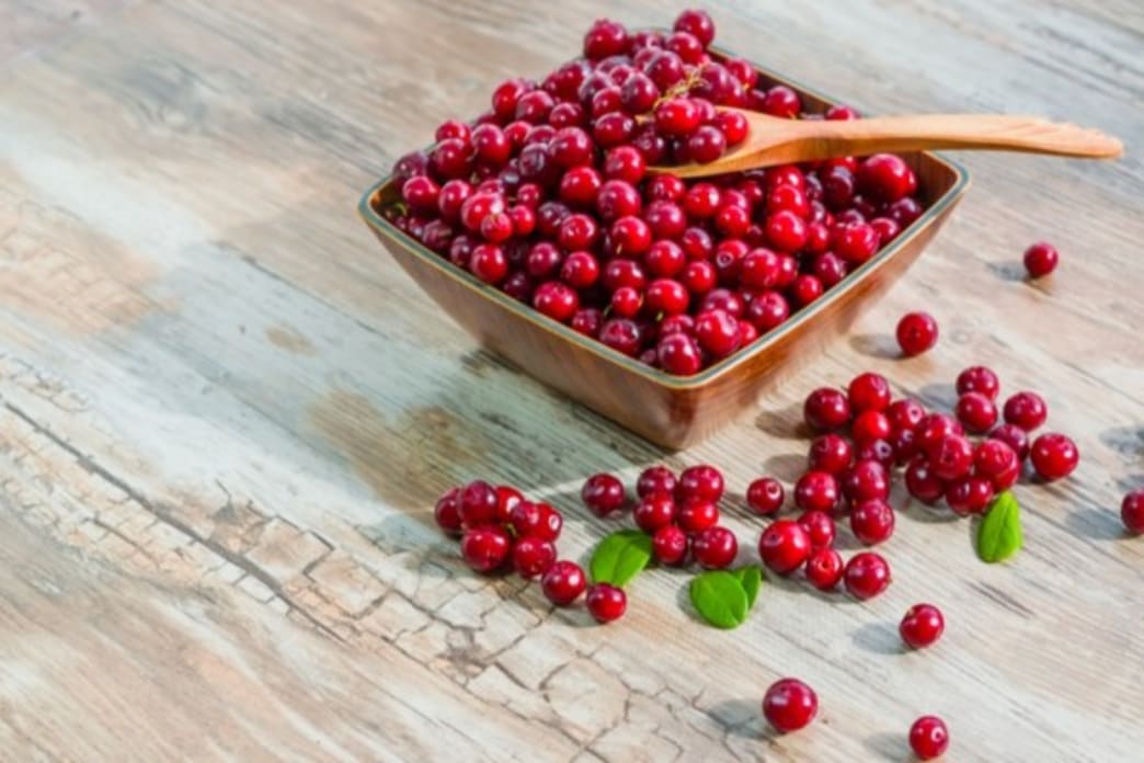 Cranberries in a bowl