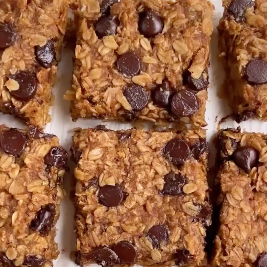 Four Ingredient Baked Oatmeal Bars