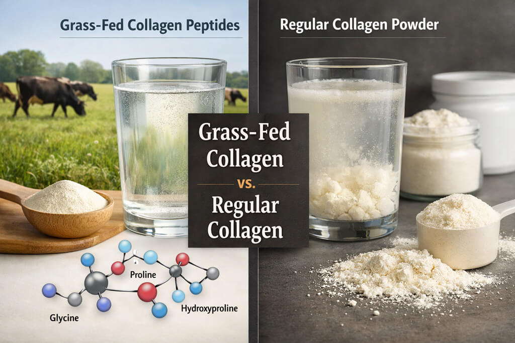 Grass-Fed Collagen Peptides vs. Regular Collagen Powder