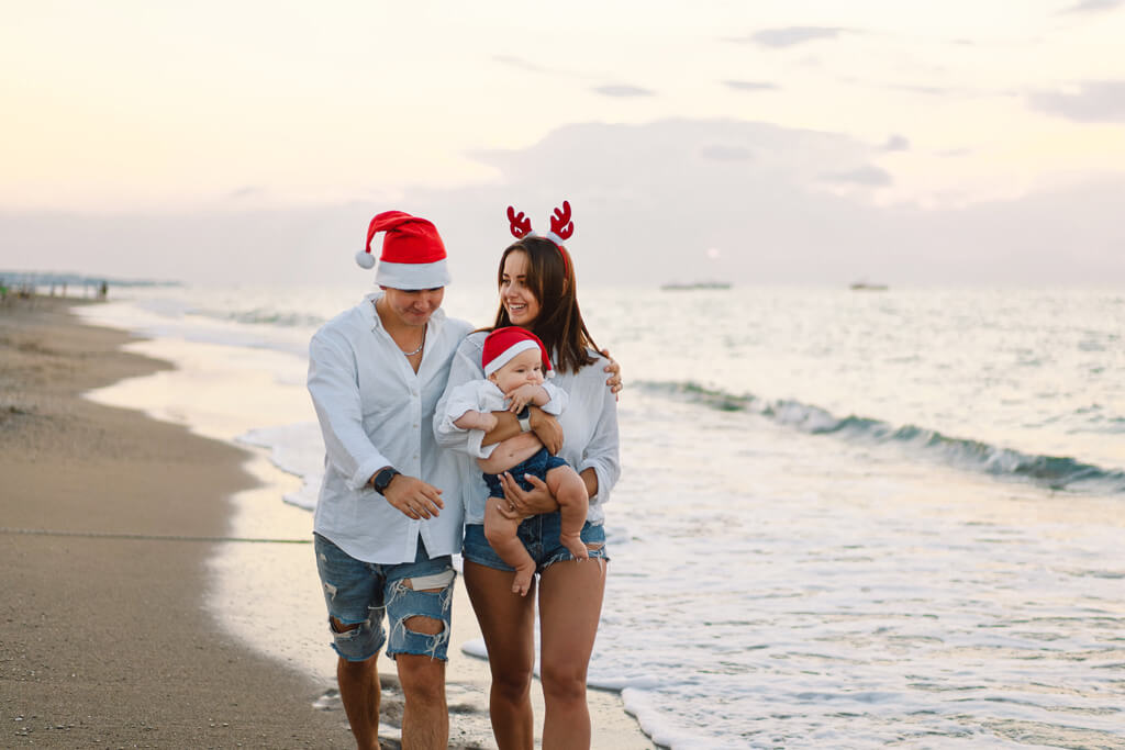 Holiday Walk on the Beach