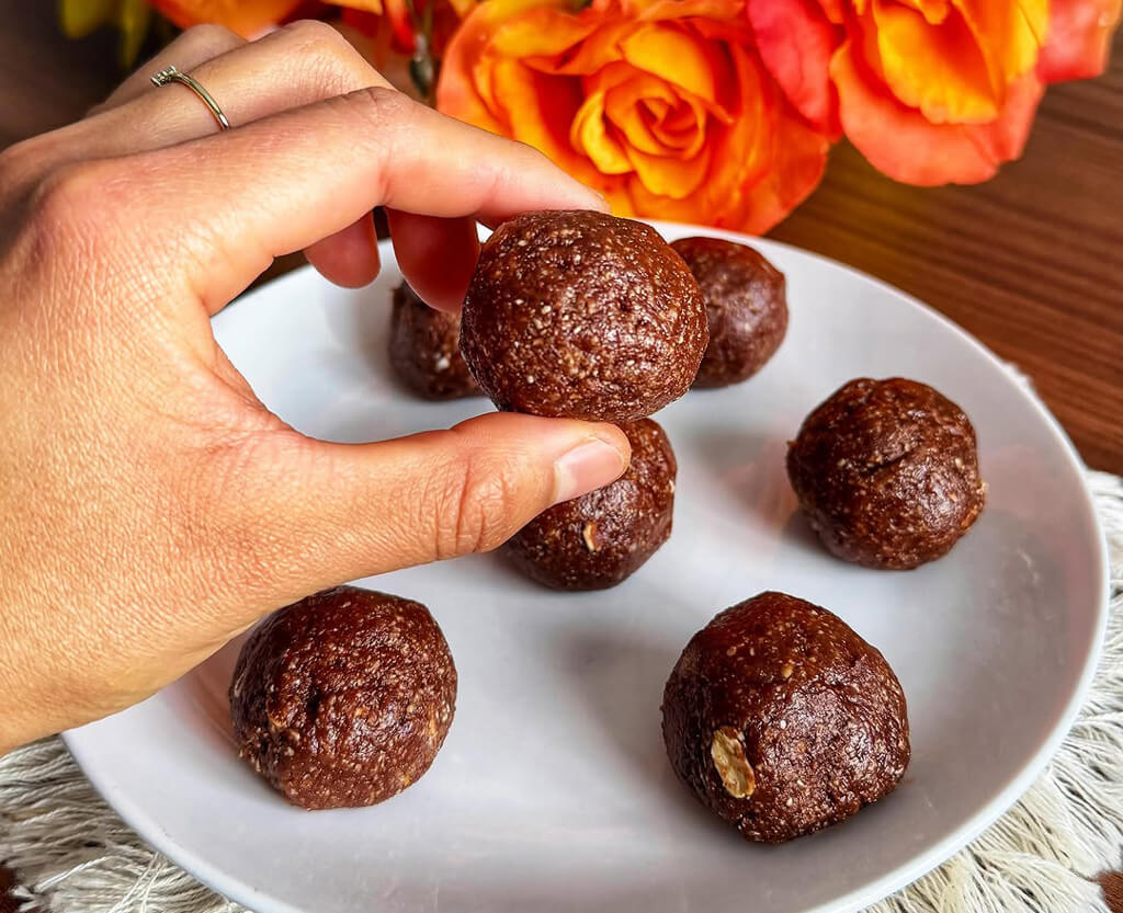 Hot Cocoa Banana Bread Bites