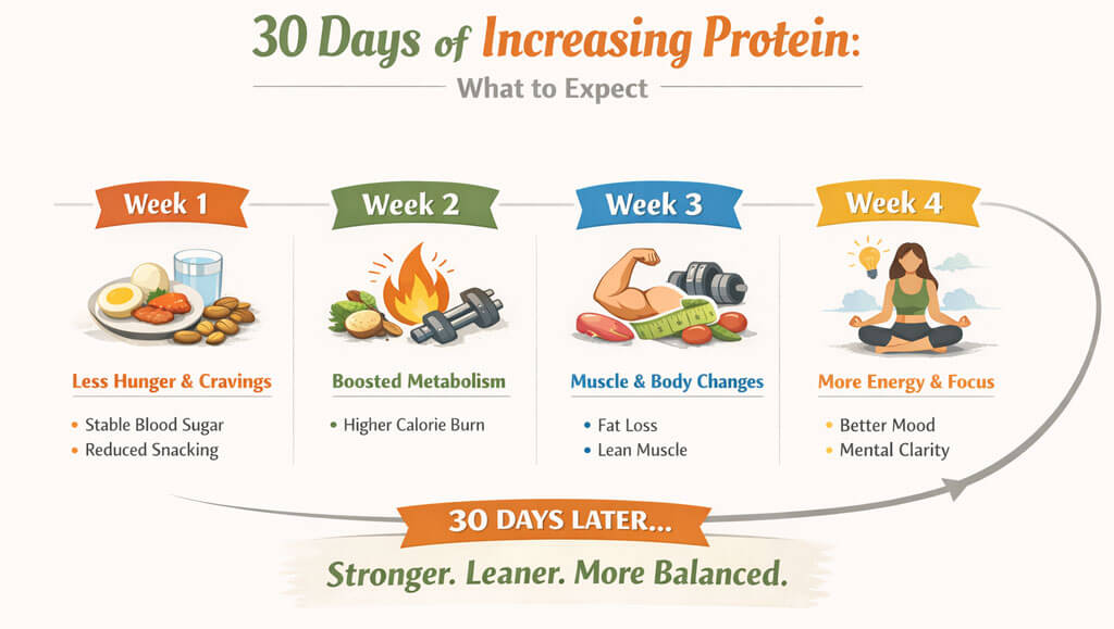 Increase Your Protein for 30 Days Chart/Inforgraphic