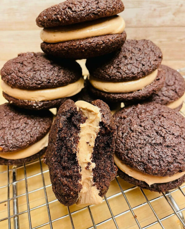 Keto Chocolate Mocha Whoopie Pies