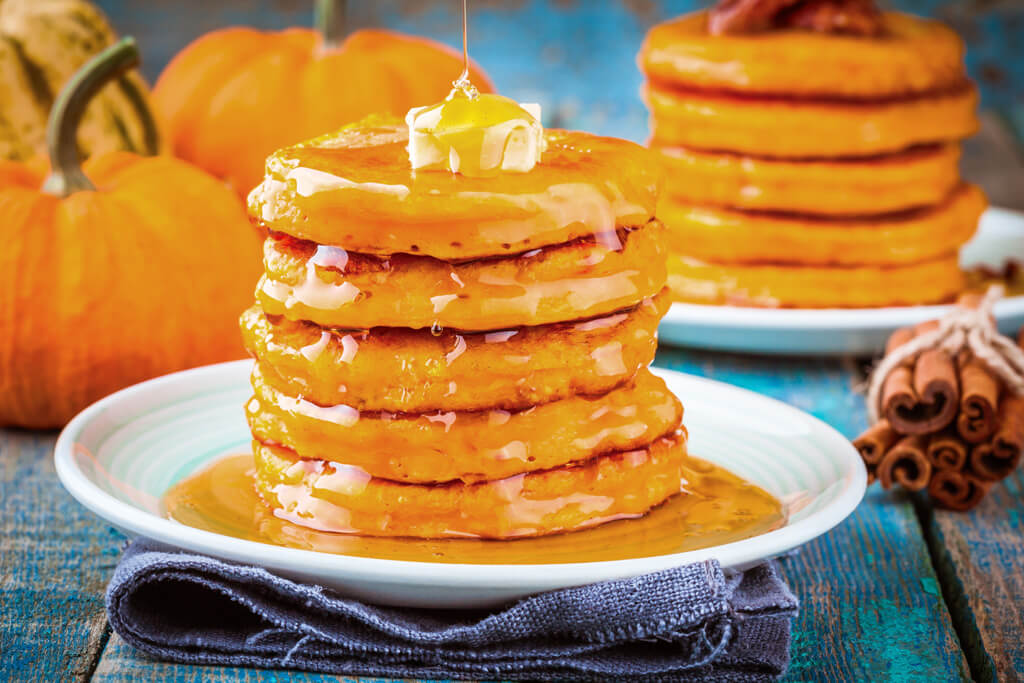 Keto Pumpkin Spice Protein Pancakes