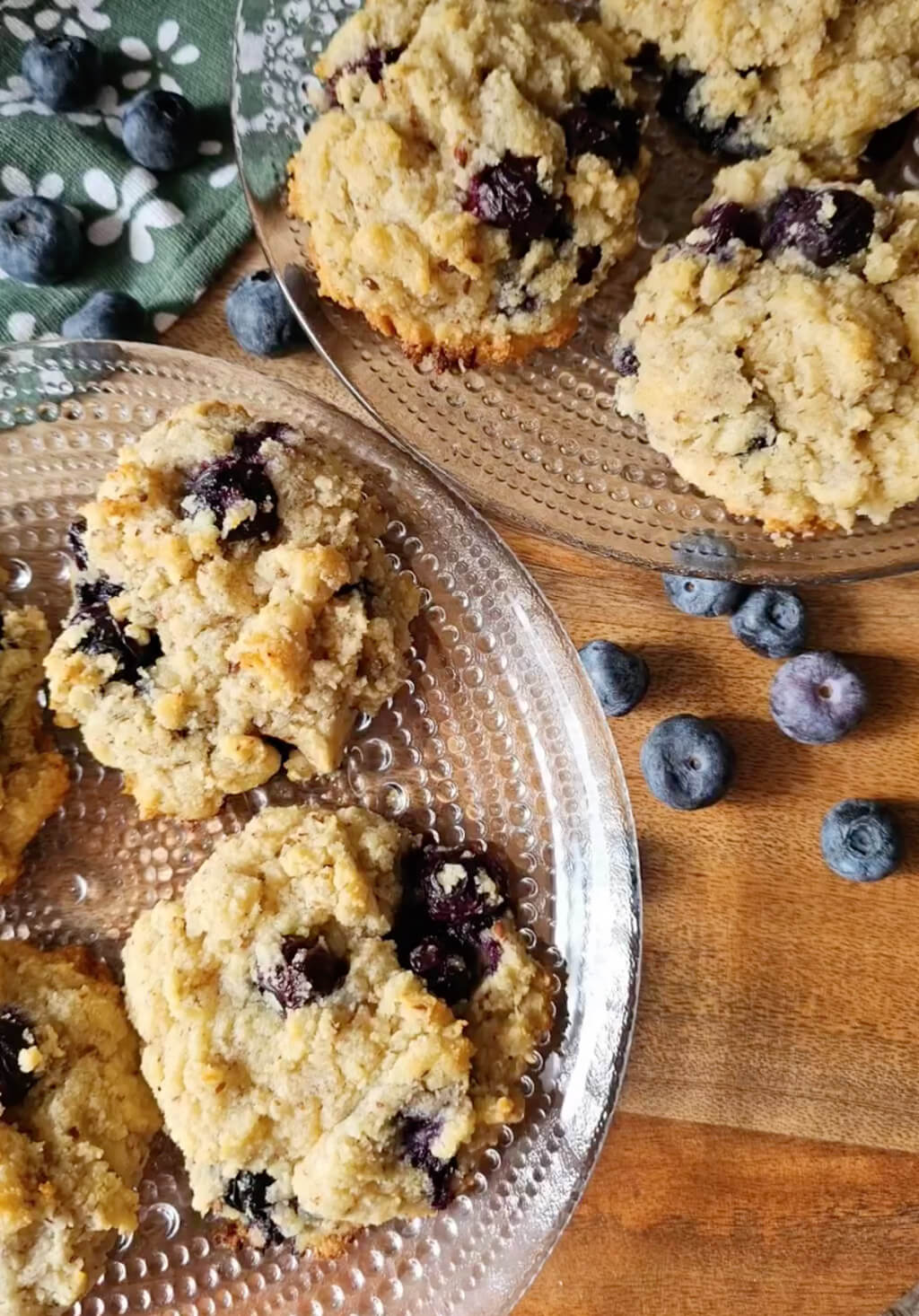 Low-Carb Sourdough Blueberry Biscuits
