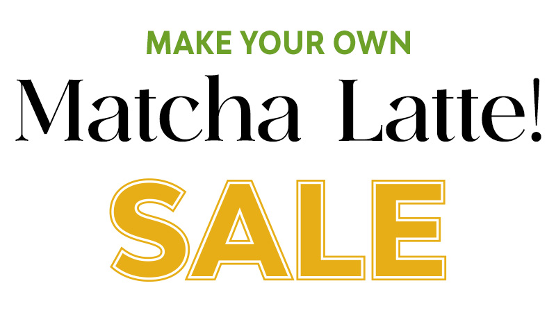 Make your own MariGold Matcha Latte Sale