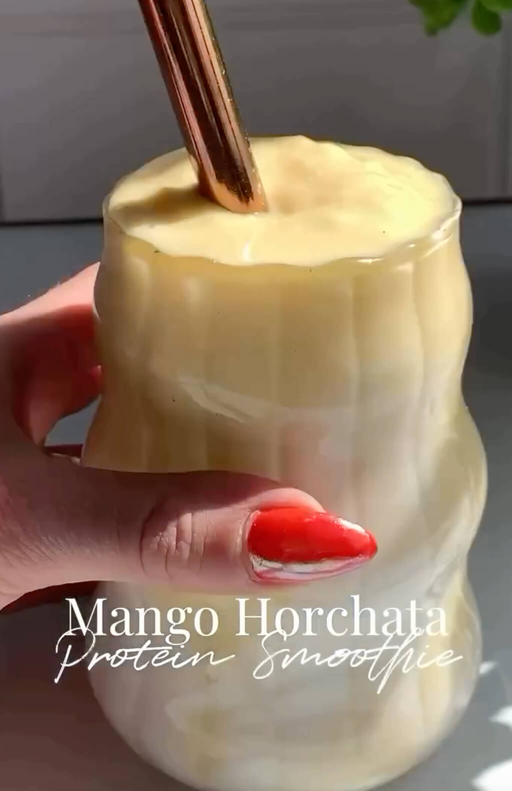 Mango Horchata Protein Shake