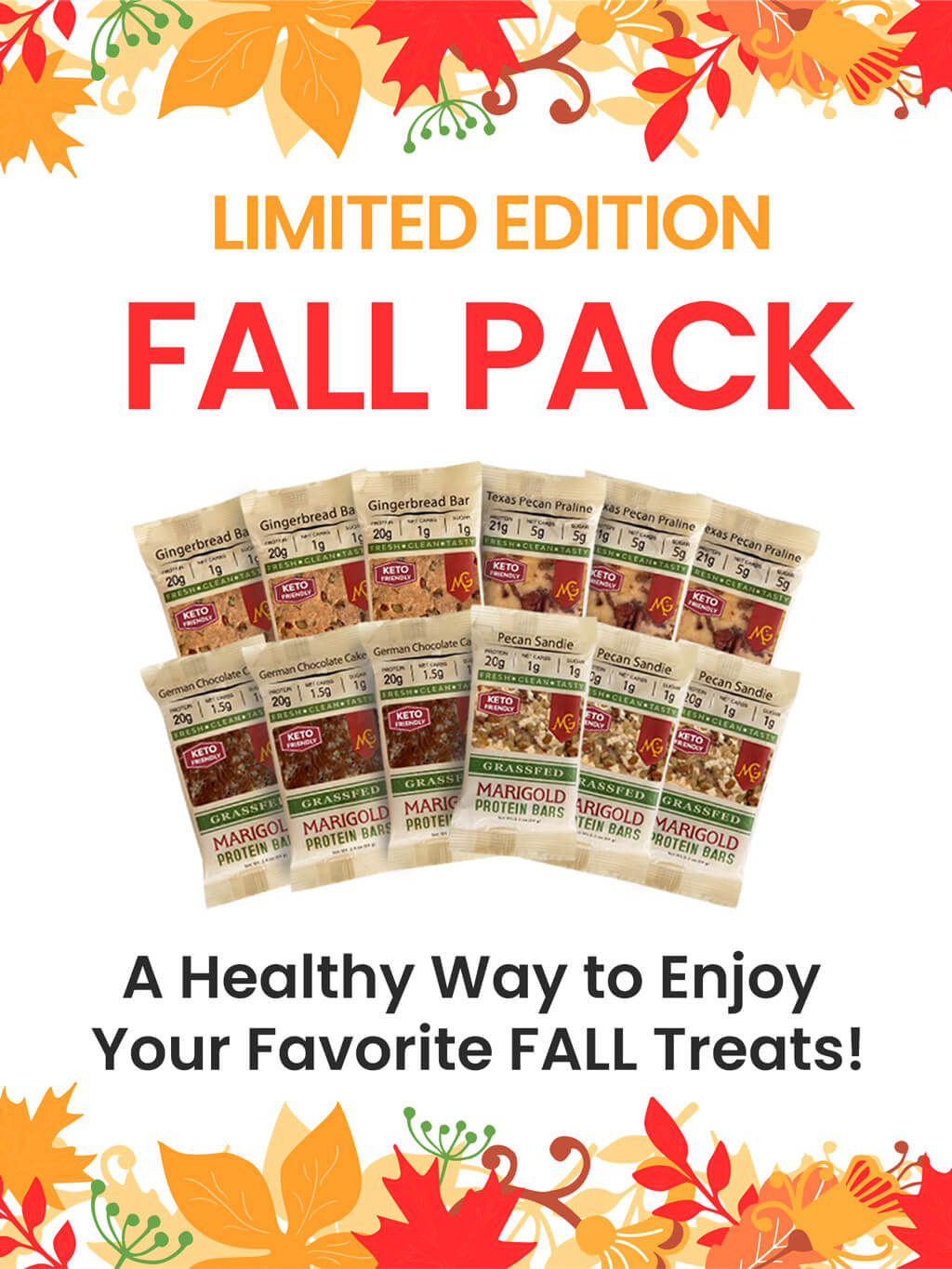 MariGold Fall Pack Protein Bars