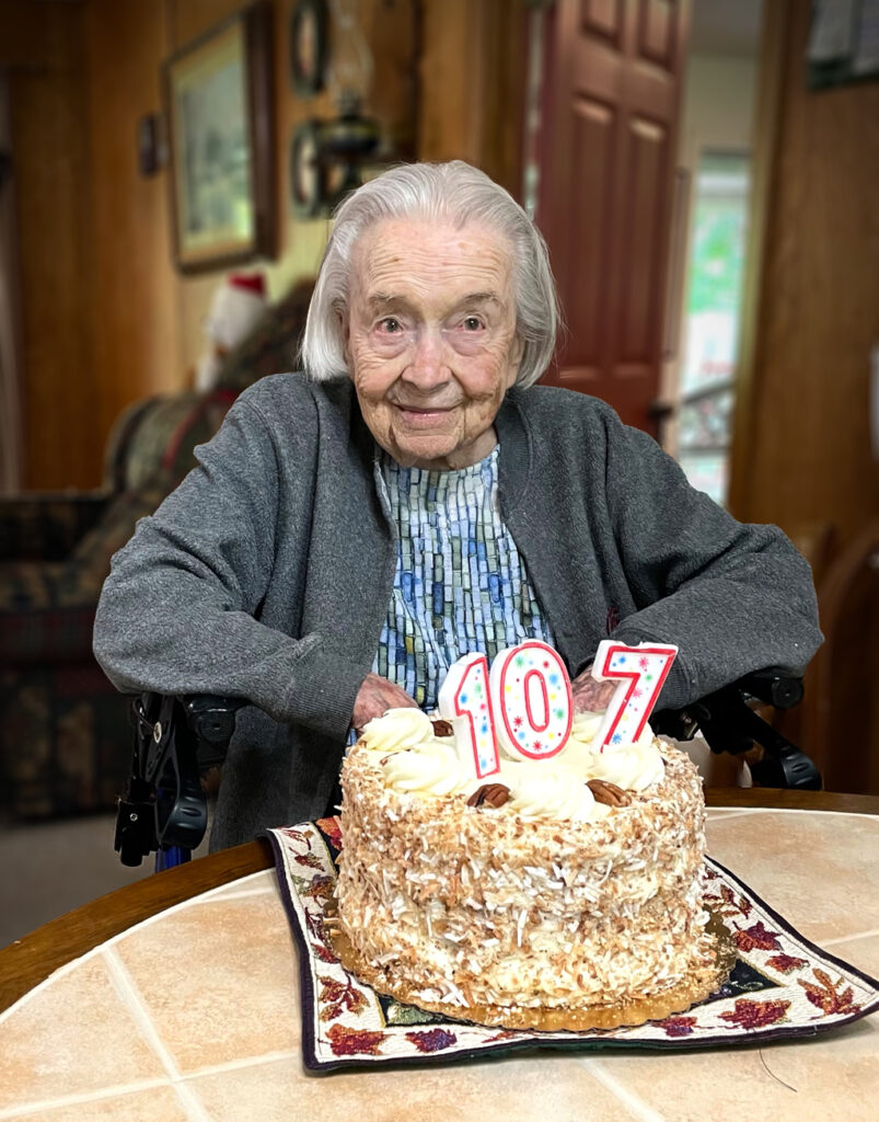 Mrs. Riggs 107th birthday