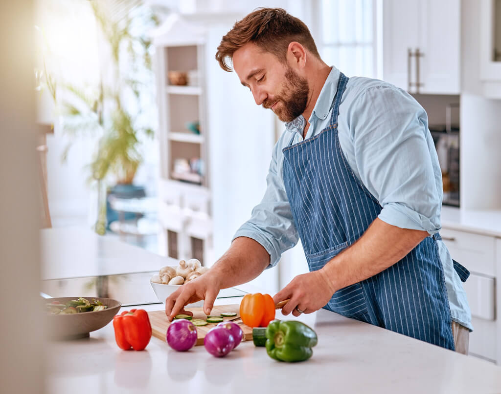 Navigating the Non-GMO Trend Healthy Man Cooking