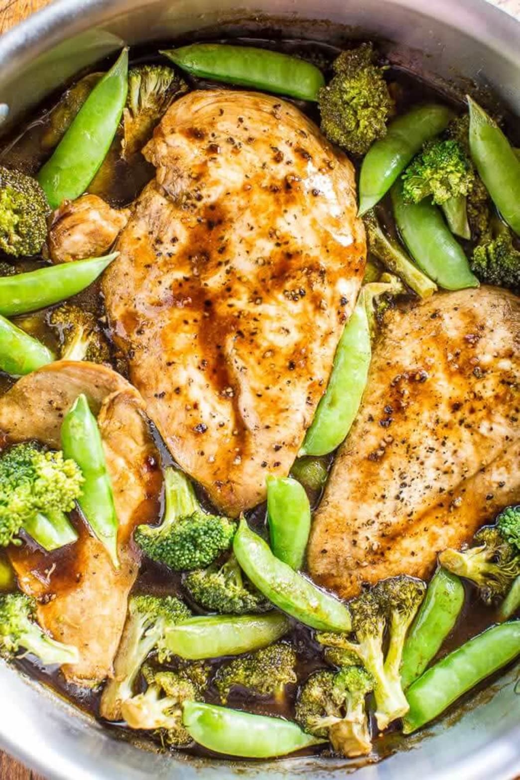 One Skillet Balsamic Chicken and Vegetables