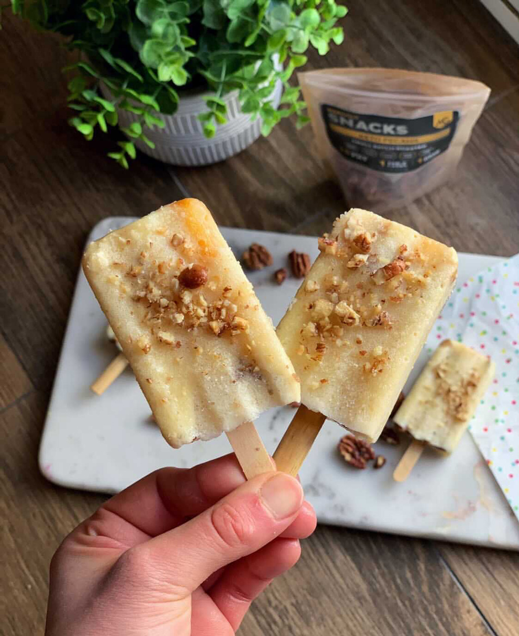 Peaches N' Cream Popsicles