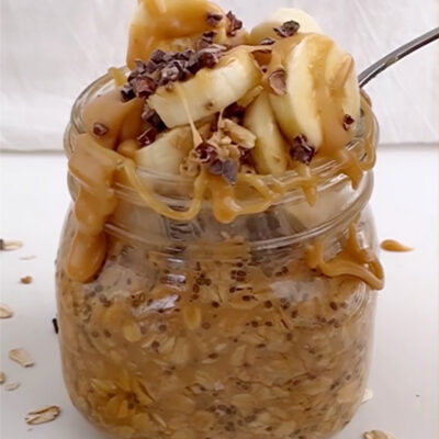 Peanut Butter Caramel Latte Overnight Oats